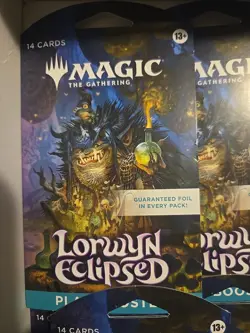 Magic The Gathering Lorwyn Ecliped Play Booster Pack Lot Of 7 Hanger Tcg Sealed - Image 1