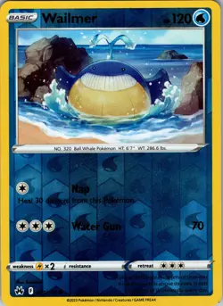 Wailmer Reverse Holo Common Crown Zenith 031/159 NM - Pokemon TCG - Image 1