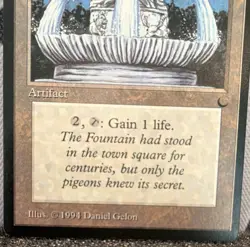Fountain of Youth: MTG Artifact Regular Daniel Gelon EN 1994 - Image 2