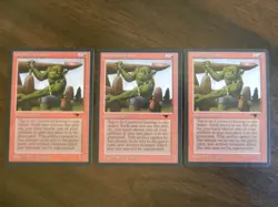 3x MTG - Orcish Mechanics - Antiquities - Light Play - Image 1