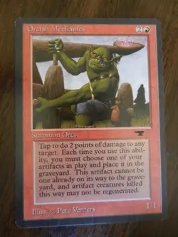3x MTG - Orcish Mechanics - Antiquities - Light Play - Image 4