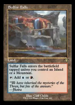 FOIL Sulfur Falls (Retro Frame) - Dominaria Remastered (DMR)MINT NRMINT - Image 1