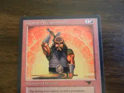 MTG - Dwarven Weaponsmith - Antiquities - Light Play - Uncommon - Image 2