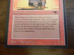 MTG - Dwarven Weaponsmith - Antiquities - Light Play - Uncommon - Image 3