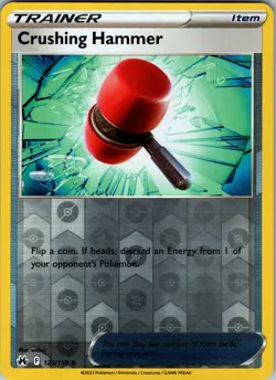 Crushing Hammer Reverse Holo Uncommon Crown Zenith 125/159 NM - Pokemon TCG - Image 1
