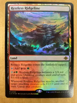 MTG 1x FOIL Restless Ridgeline 283 Lost Caverns of Ixalan Magic Gathering x1 NM - Image 1