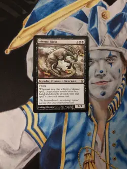 Infernal Kirin MTG Saviors of Kamigawa Rare Black Creature Moderate Play x1 I4 - Image 1