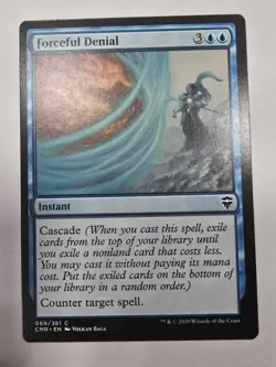 Forceful Denial Commander Legends Regular Magic The Gathering Mtg Nm - Image 1