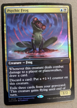 MTG: Secrets Of Strixhaven PSYCHIC FROG FOIL STORE CHAMPIONSHIP PROMO - Image 2