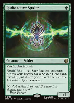 x1 Radioactive Spider R MTG Marvel's Spider-Man M/NM, English - Image 1