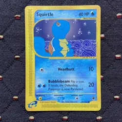 Squirtle Expedition Base Set 132/165 e-Reader Pokemon TCG WotC Kyoko Umemoto LP - Image 1