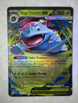 Mega Venusaur EX 003/132 Double Rare Pokemon TCG Me01 PACK FRESH NEAR MINT - Image 1