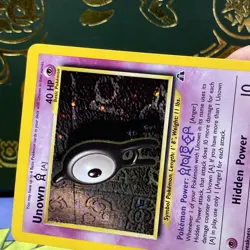 Pokemon Unown [A] 14/75 Neo Discovery Holo SWIRL English - NM - Image 4