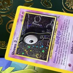 Pokemon Unown [A] 14/75 Neo Discovery Holo SWIRL English - NM - Image 5