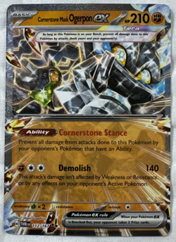 Cornerstone Mask Ogerpon ex 112/167 - Twilight Masquerade - Pokemon TCG - Image 1