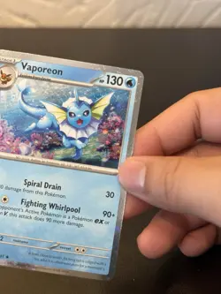 Vaporeon - (Cosmos Holo) Rare 022/131 NM Pokemon TCG Swirl - Image 1