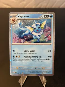 Vaporeon - (Cosmos Holo) Rare 022/131 NM Pokemon TCG Swirl - Image 2