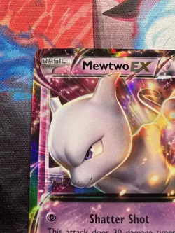 2016 Pokemon XY Black Star Mewtwo EX Triple Power Tin Promo #XY107 *TIN DAMAGE* - Image 4