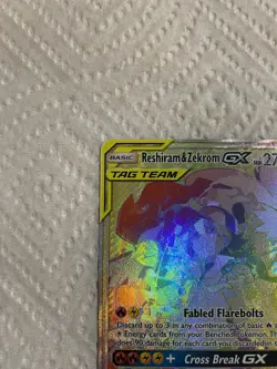 Reshiram & Zekrom GX Rainbow Pokemon Cosmic Eclipse 259/236 - Image 4