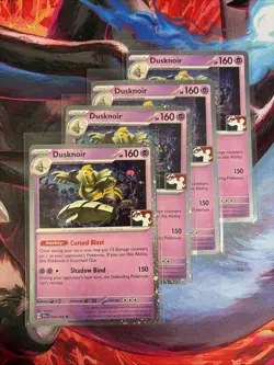 Play! Pokemon Prize Pack Dusknoir Holo x4 - Image 1