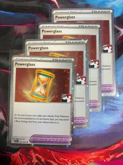 Play! Pokemon Prize Pack Powerglass Holo x4 - Image 1