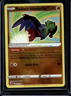 2022 Pokemon SWSH Astral Radiance Radiant Hawlucha #081/189 - Image 1
