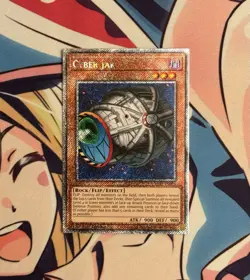 Yugioh Cyber Jar RA03-EN095 Platinum Secret Rare 1st Edition NM - Image 1
