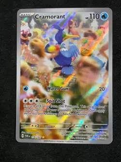 Pokemon TCG Cramorant 176/167 Twilight Masquerade Illustration Rare NM - Image 1
