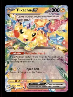 PIKACHU EX 057/191 DOUBLE RARE SURGING SPARKS POKEMON NM/M - Image 1