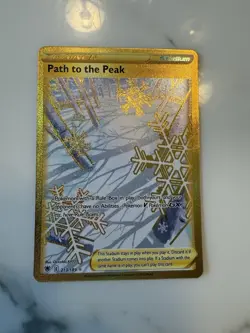 Astral Radiance Pokemon TCG Gold Trainer Path to the Peak 213/189 Secret Rare - Image 1
