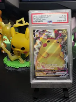 PSA 10 Pikachu VMAX #044/185 2020 Pokemon SWSH Vivid Voltage GEM MINT - Image 1
