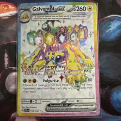 Pokemon TCG Galvantula ex 159/142 Stellar Crown Full Art Rainbow Ultra Rare Holo - Image 1