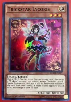Yugioh Trickstar Lycoris COTD-EN007 - Super Rare 1st Edition - Image 2