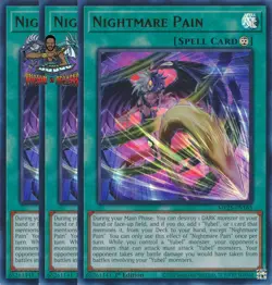 Yugioh! 3x Nightmare Pain MP25-EN165 Ultra Rare 1st Ed NM - Image 1