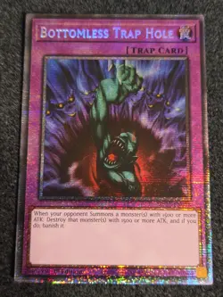 Yugioh! 1x Bottomless Trap Hole MP25-EN018 Starlight Rare 1st Ed NM - Image 1
