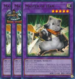 Yugioh! 3x Master of Ham MP25-EN161 Ultra Rare 1st Ed NM - Image 1