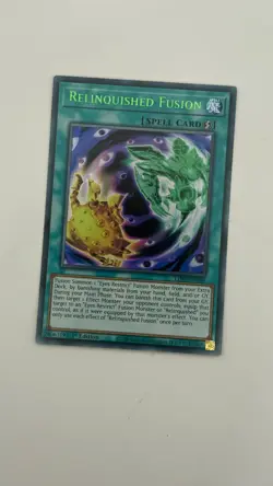 YUGIOH RELINQUISHED FUSION GREEN ULTRA RARE LDS1-EN049 1ST EDITION NM - Image 1