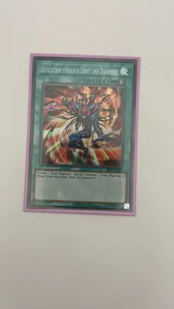 Dedication Through Light And Darkness - Super Rare IOC-EN095 - NM - YuGiOh - Image 1