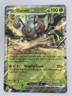 Durant ex 004/191 Double Rare Holo Pokemon TCG Surging Sparks Card - NM - Image 2