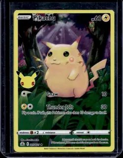 2021 Pokemon SWSH Celebrations Pikachu Holo #005/025 - Image 1