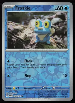 Froakie (Yuka Morii Clay) 056/167 Pokemon TCG Twilight Masquerade Reverse Holo - Image 1