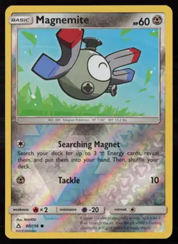 Magnemite 80/156 Pokemon TCG SM - Ultra Prism Reverse Holo - Image 1