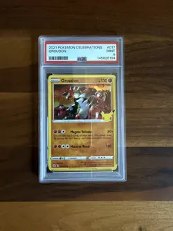 2021 POKEMON CELEBRATIONS #017 GROUDON PSA 9 - Image 1