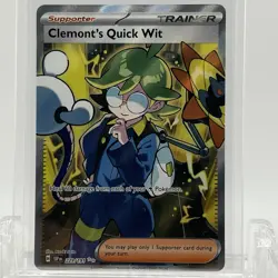 Pokemon TCG Surging Sparks Clement’s Quick Wit #229/191 Ultra Rare NM - Image 1