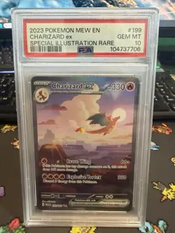 Pokemon 2023 Charizard ex 199/165 Special Illustration Rare 151 GEM MINT PSA 10 - Image 1