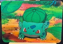 Pokemon Lenticular Bulbasaur Card - Viz Video Pioneer PIKA-0033D - 3D Promo - Image 1