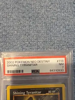 2002 Pokemon Neo Destiny Shining Tyrants PSA 7 - Image 2