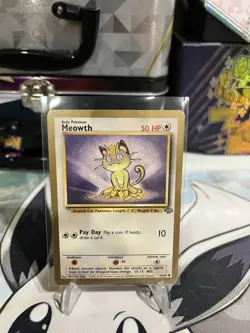 Meowth Gold Border 56/64 Fruit Roll Up Promo 1999 Jungle Pokemon Rare WOTC - Image 1