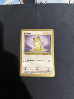 Meowth Gold Border 56/64 Fruit Roll Up Promo 1999 Jungle Pokemon Rare WOTC - Image 3
