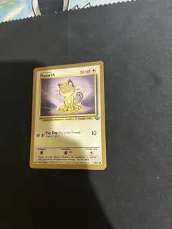 Meowth Gold Border 56/64 Fruit Roll Up Promo 1999 Jungle Pokemon Rare WOTC - Image 5
